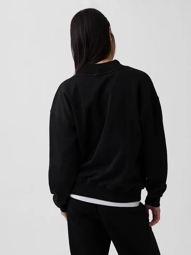 Vintagesoft oversized tunika-genser med høyhals