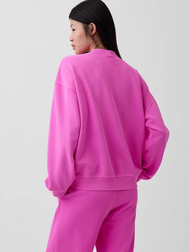 Vintagesoft oversized tunika-genser med høyhals