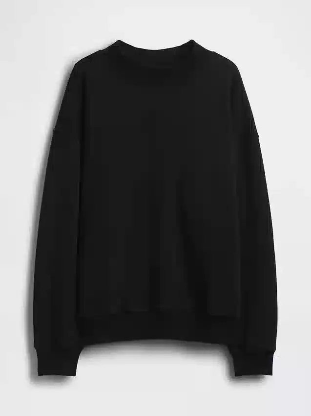 Vintagesoft oversized tunika-genser med høyhals