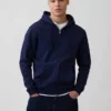 Vintagesoft Relaxed Zip-hettegenser for voksne