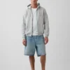 Vintagesoft Relaxed Zip-hettegenser for voksne