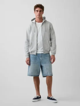 Vintagesoft Relaxed Zip-hettegenser for voksne