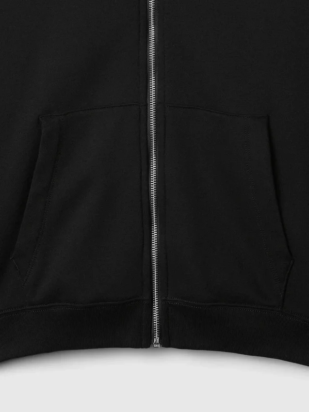 Vintagesoft Relaxed Zip-hettegenser for voksne