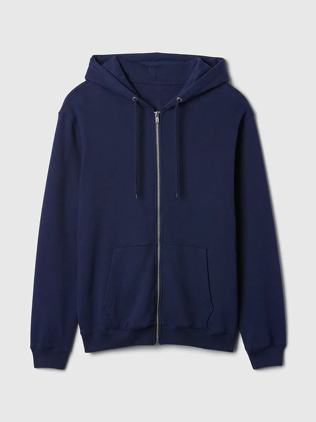 Vintagesoft Relaxed Zip-hettegenser for voksne