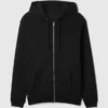 Vintagesoft Relaxed Zip-hettegenser for voksne