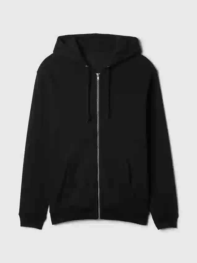 Vintagesoft Relaxed Zip-hettegenser for voksne