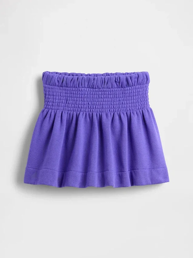 Vintagesoft-skjørt med smocking for barn