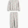 Vintagesoft-sweatsett med blomstermønster for Baby og Småbarn