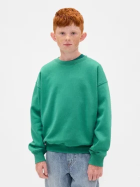 Vintagesoft-sweatshirt med avslappet passform for barn