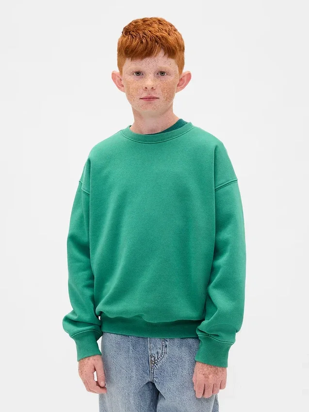 Vintagesoft-sweatshirt med avslappet passform for barn