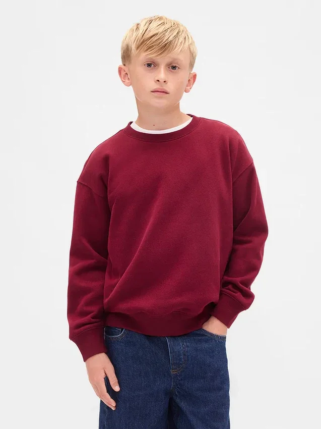 Vintagesoft-sweatshirt med avslappet passform for barn