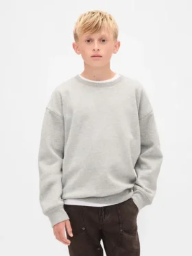 Vintagesoft-sweatshirt med avslappet passform for barn