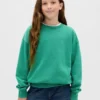 Vintagesoft-sweatshirt med avslappet passform for barn