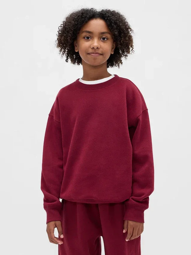 Vintagesoft-sweatshirt med avslappet passform for barn
