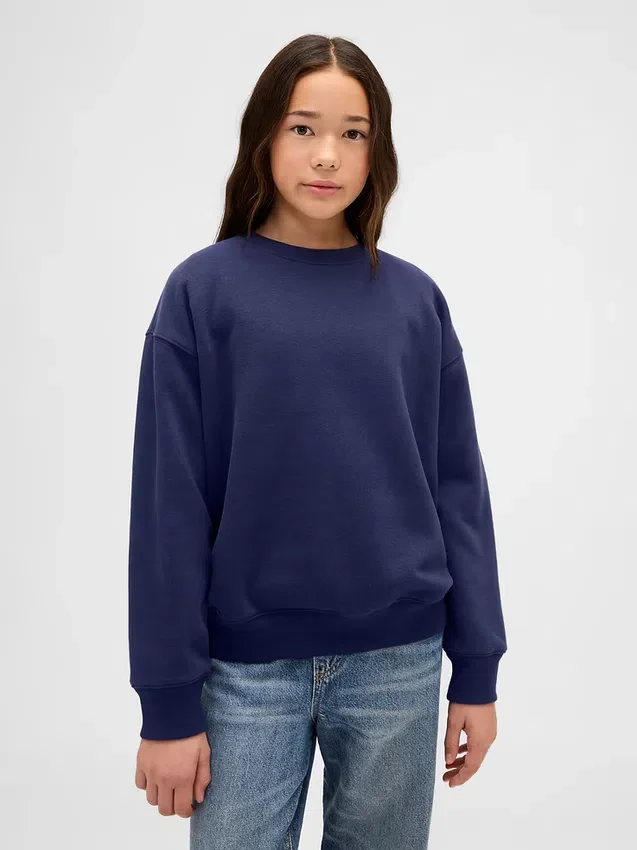 Vintagesoft-sweatshirt med avslappet passform for barn