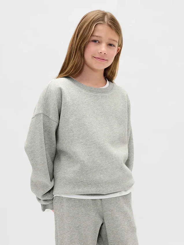 Vintagesoft-sweatshirt med avslappet passform for barn