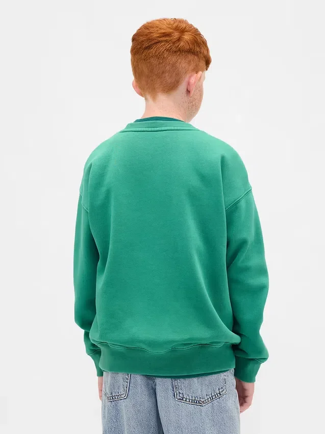 Vintagesoft-sweatshirt med avslappet passform for barn