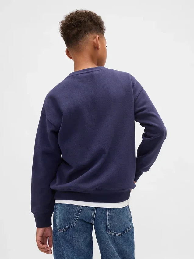 Vintagesoft-sweatshirt med avslappet passform for barn