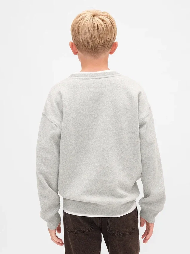 Vintagesoft-sweatshirt med avslappet passform for barn