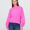 Vintagesoft Sweatshirt med kileformet snitt og rund hals