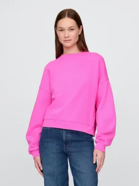 Vintagesoft Sweatshirt med kileformet snitt og rund hals