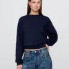 Vintagesoft Sweatshirt med kileformet snitt og rund hals