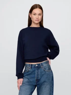 Vintagesoft Sweatshirt med kileformet snitt og rund hals