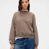 Vintagesoft Sweatshirt med kileformet snitt og rund hals