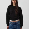 Vintagesoft Sweatshirt med kileformet snitt og rund hals