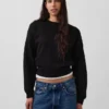 Vintagesoft Sweatshirt med kileformet snitt og rund hals
