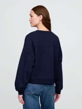 Vintagesoft Sweatshirt med kileformet snitt og rund hals