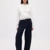 Vintagesoft Sweatshirt med kileformet snitt og rund hals