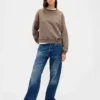 Vintagesoft Sweatshirt med kileformet snitt og rund hals
