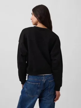Vintagesoft Sweatshirt med kileformet snitt og rund hals