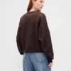 Vintagesoft Sweatshirt med kileformet snitt og rund hals