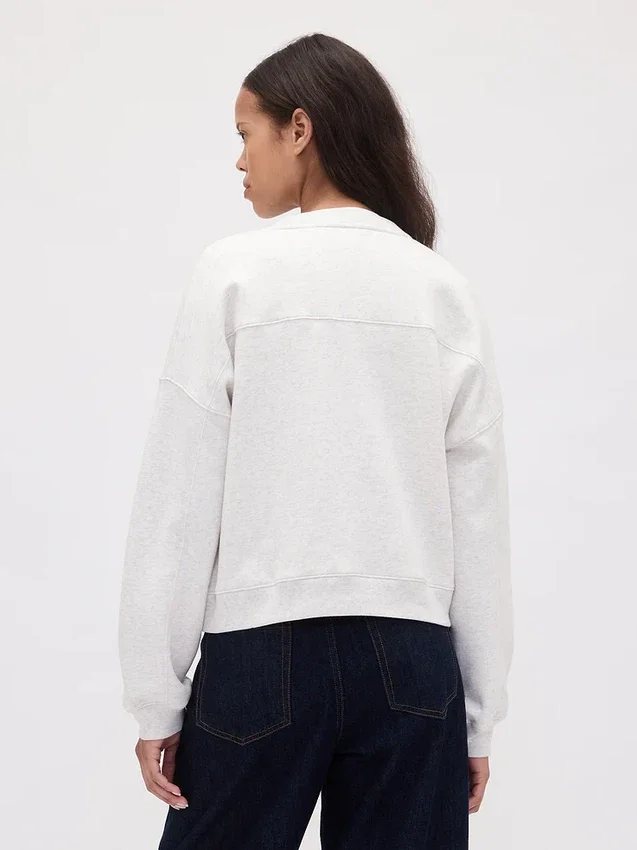 Vintagesoft Sweatshirt med kileformet snitt og rund hals