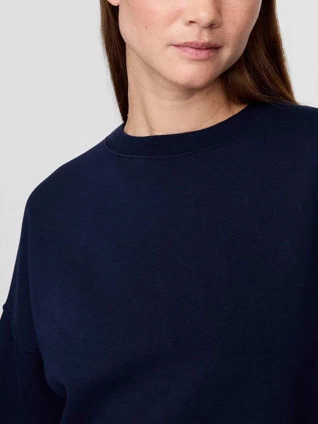 Vintagesoft Sweatshirt med kileformet snitt og rund hals