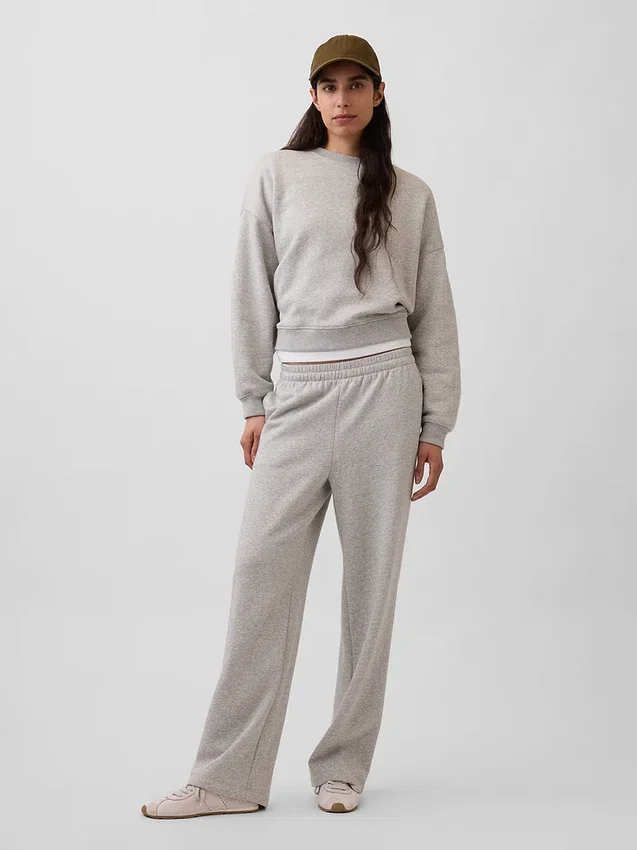 Vintagesoft Sweatshirt med kileformet snitt og rund hals