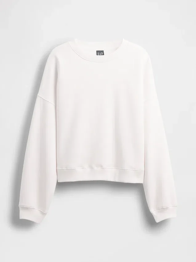 Vintagesoft Sweatshirt med kileformet snitt og rund hals