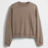 Vintagesoft Sweatshirt med kileformet snitt og rund hals