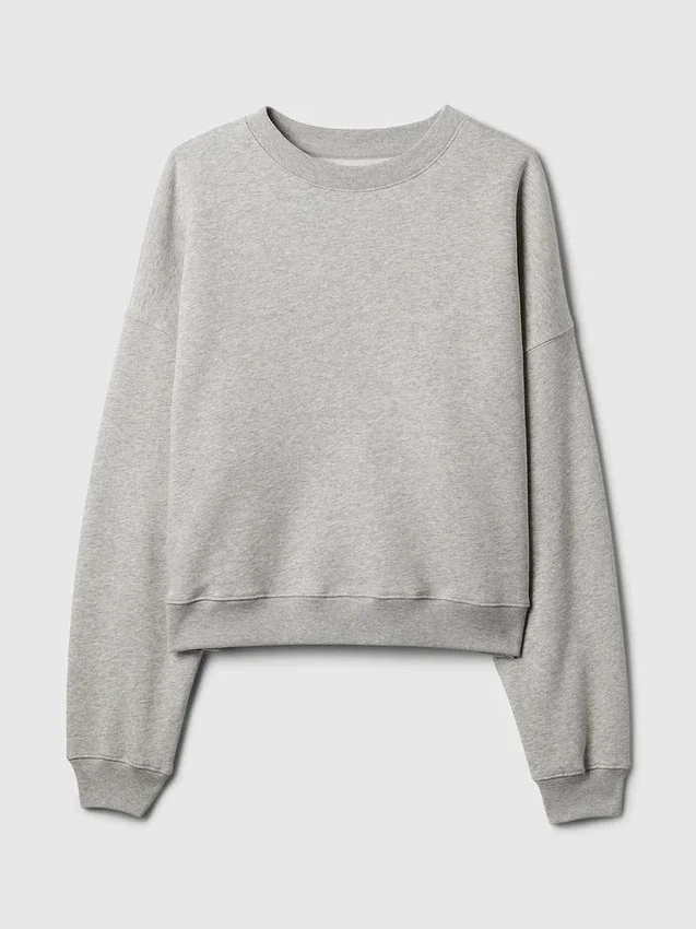 Vintagesoft Sweatshirt med kileformet snitt og rund hals