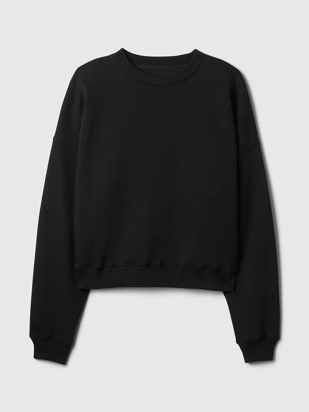 Vintagesoft Sweatshirt med kileformet snitt og rund hals