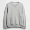 Vintagesoft-sweatshirt med rund hals og lomme for barn