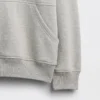 Vintagesoft-sweatshirt med rund hals og lomme for barn