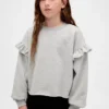 Vintagesoft-sweatshirt med volanger for barn