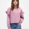 Vintagesoft-sweatshirt med volanger for barn