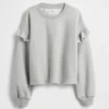 Vintagesoft-sweatshirt med volanger for barn
