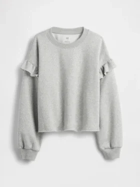 Vintagesoft-sweatshirt med volanger for barn