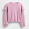 Vintagesoft-sweatshirt med volanger for barn