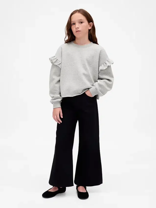Vintagesoft-sweatshirt med volanger for barn